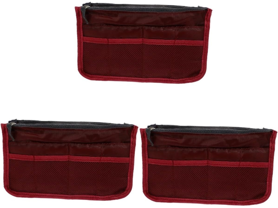 Neceser Espacioso De 3 Piezas Con Doble Compartimento Para Un Almacenamiento Práctico Y Elegante.