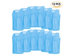 Pack De 12 Camisetas De Entrenamiento De Malla Transpirable Para Adultos, Aptas Para Fútbol Y Fútbol Americano.
