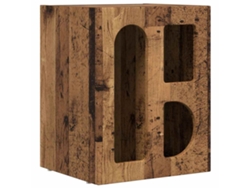 Mesita de noche de madera antigua 40 x 35 x 50 cm MAISON EXCLUSIVE