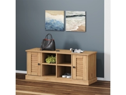 Zapatero Organizador Vigo en Madera Maciza de Pino de 106X35X40 Cm