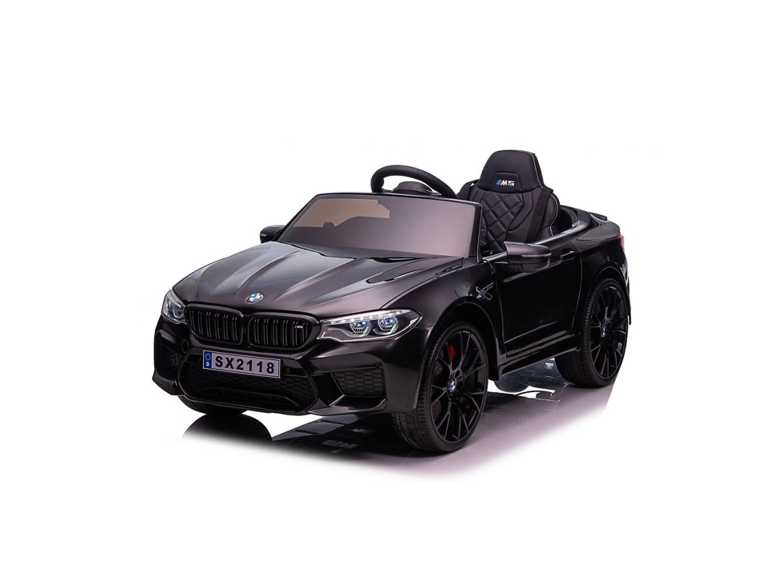 Coche Eléctrico Infantil Bmw M5 Chipolino Con Asiento De Cuero Y Ruedas Eva - Black