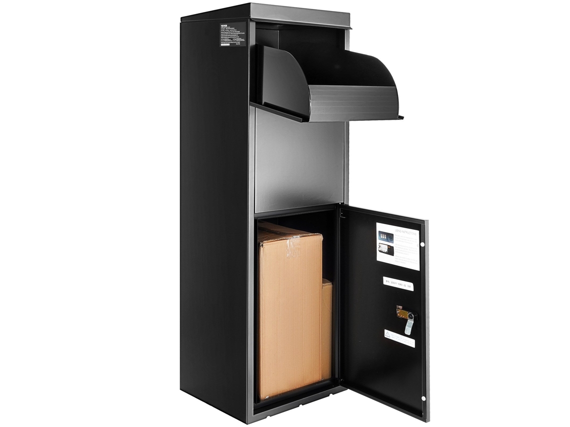 Cajas de entrega de paquetes para caja de entrega al aire libre con cerradura codificada de 13,9 x 11,6 x 42 pulgadas VEVOR