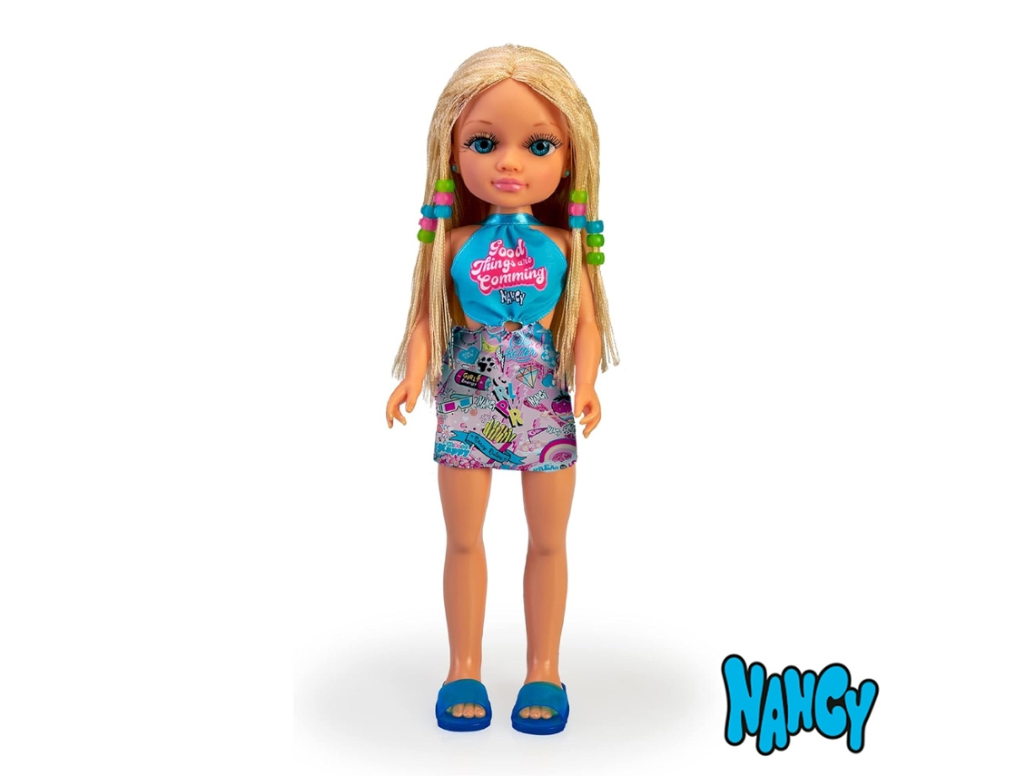 Muñeca NANCY Un Dia de Trenzas Pelo Rubio (Edad Mínima Recomendada: 3 años)