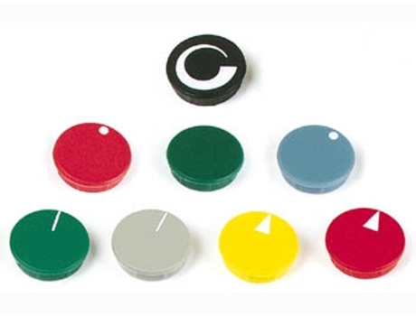 Tapa Para Botón De 10 Mm (Amarillo - Flecha Blanca) VELLEMAN