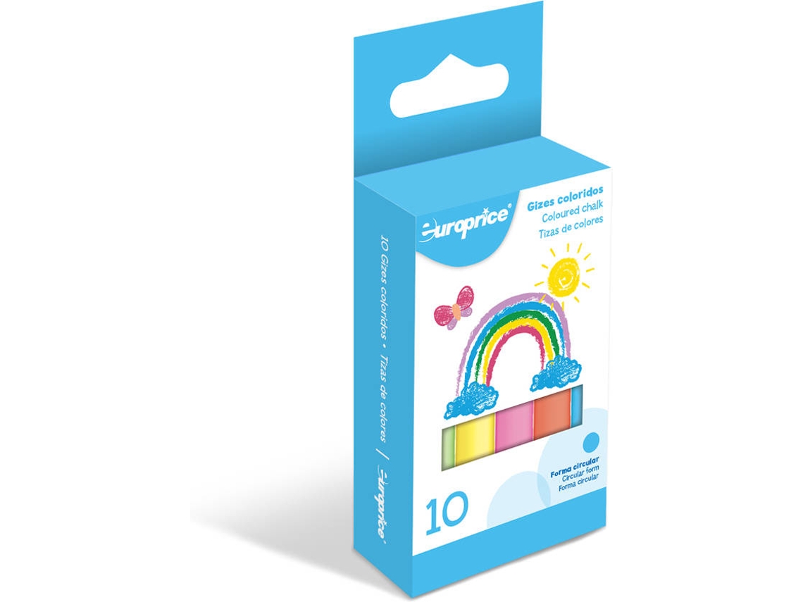 Tizas EUROPRICE coloridos (10 Und)