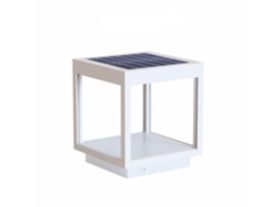 Linterna solar con visera LED a batería de 3,5W, IP54 blanca BENEITO FAURE