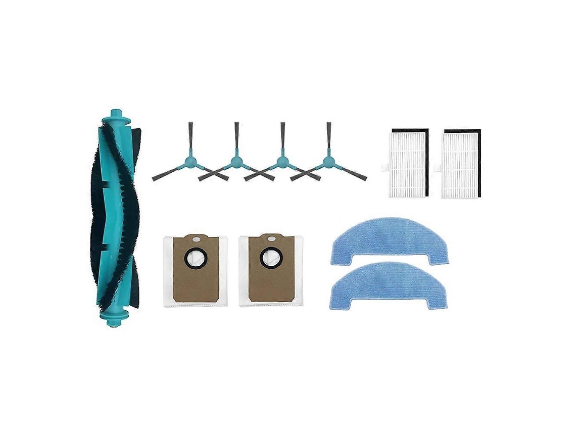 11pcs For Monsga Ms1 Max Robot Vacuum Accessories Main Brush Dust Bag Side Brush Mop Cloth Hepa Fil