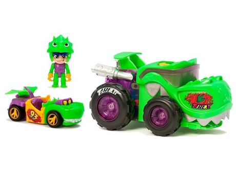 Muñeco T-RACERS mega wheels t-rex