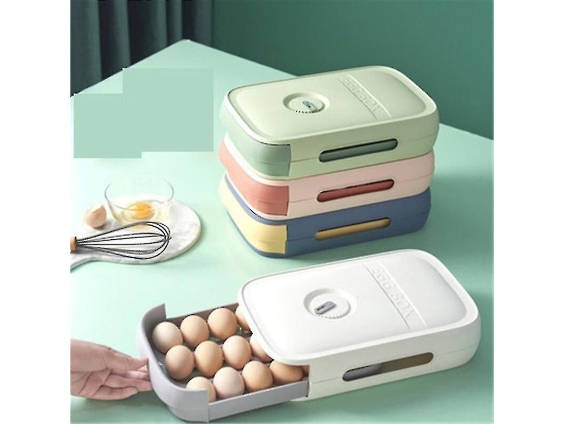 2026altiro-organizador De Huevos Para Refrigerador, Caja Con Tapa, Recipiente De Plástico Para Almacenar De 18 A 21 Huevos.