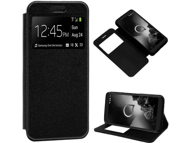 Funda Alcatel 1X 2019 COOL Flip Negro