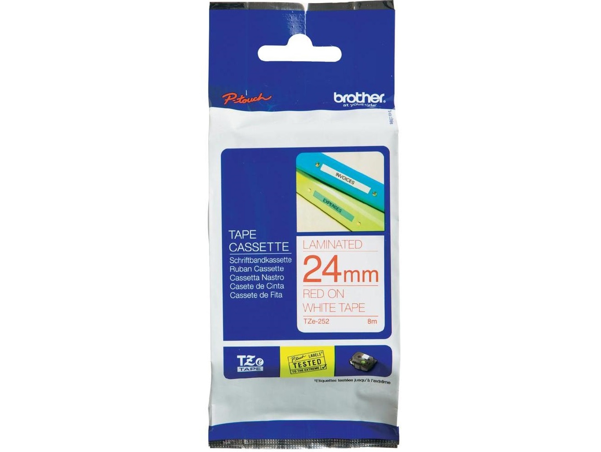 Cinta BROTHER TZe252 laminada