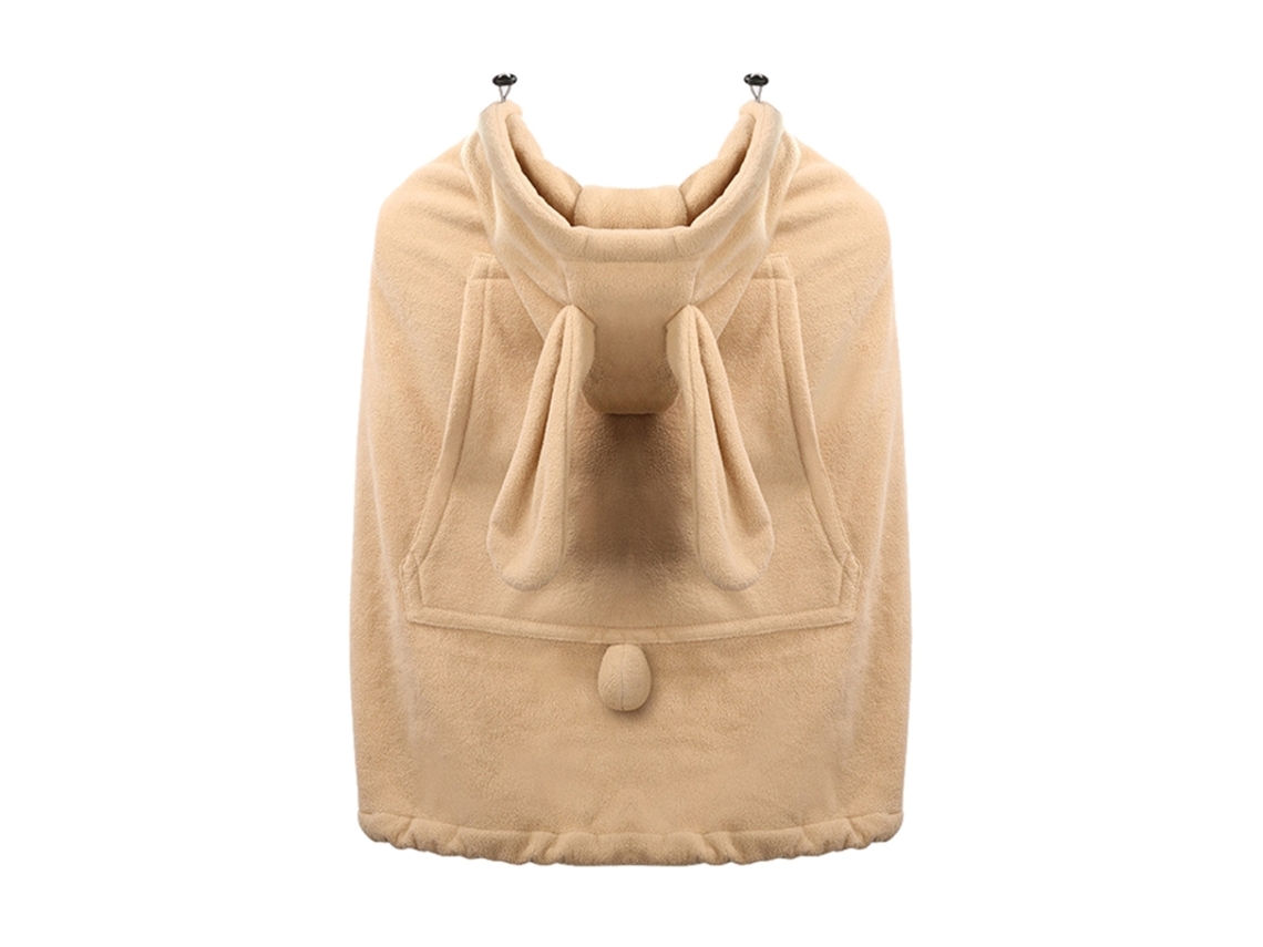 Mochila portabebés, funda multifuncional con estampado de dibujos animados, resistente al viento, gruesa y cálida Digitallab (marrón)