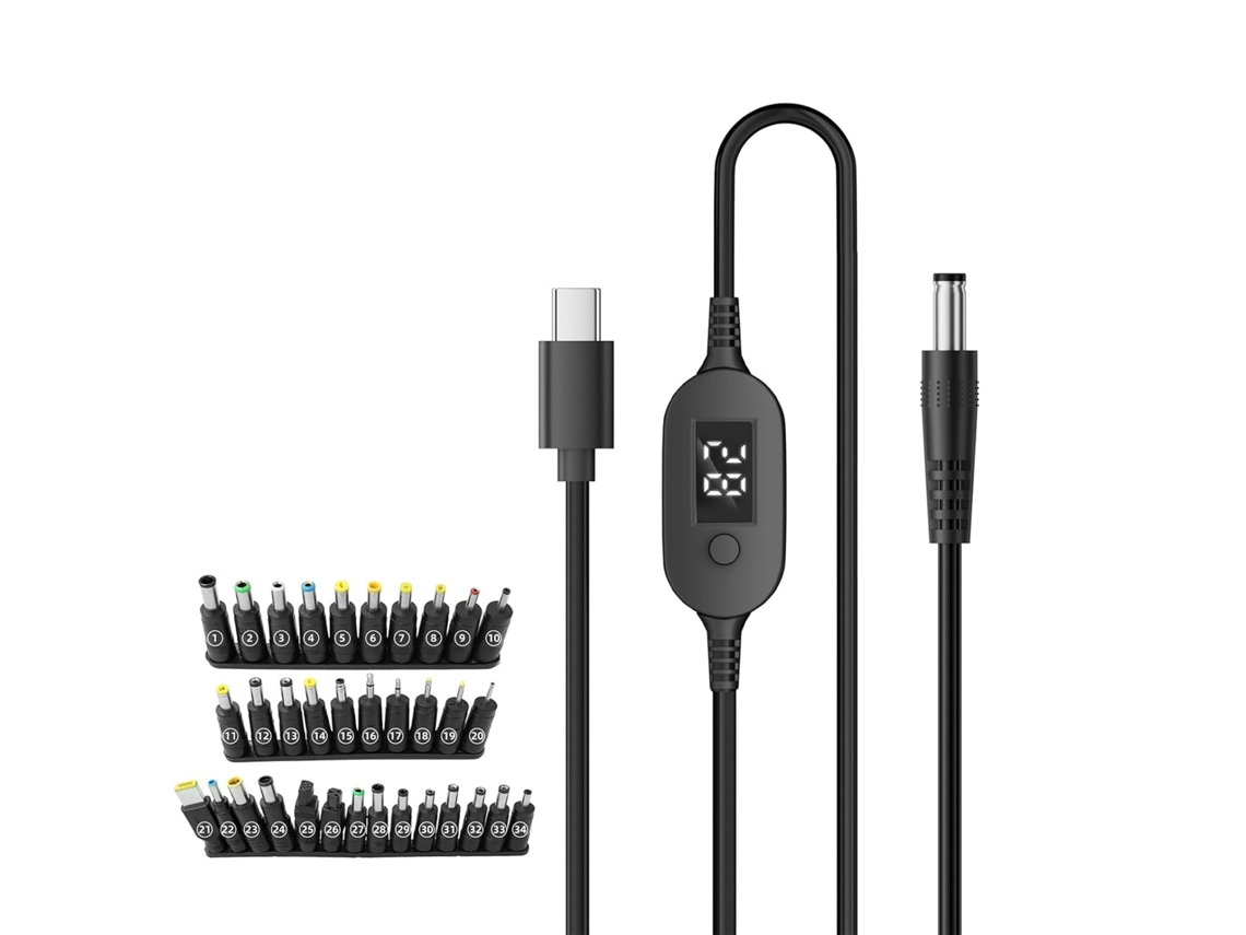 Potente Cable Compatible Con Pd3.1 De 140 W, Tipo C A Dc5525 Con Control