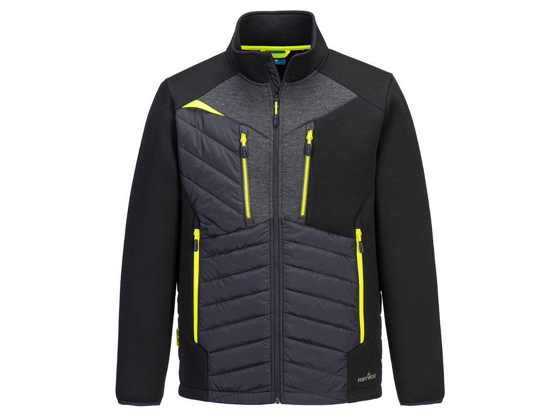 Chaqueta híbrida aislante Portwest Dx4 Comfort / Negra / L