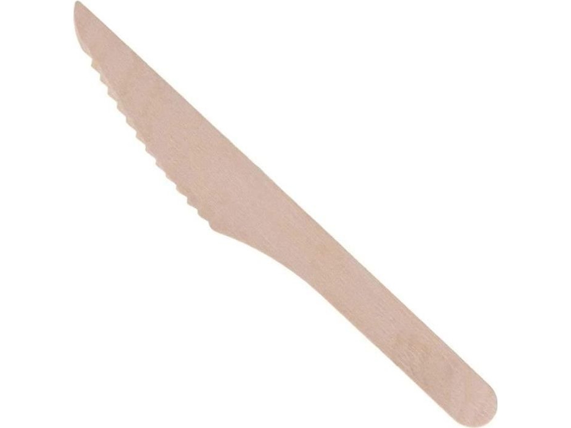 Cubiertos de bambú - 100% naturales - Ecológicos - Paquete de 20 (cuchillos)