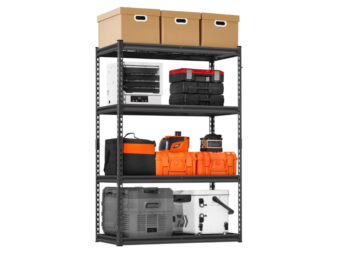 Estanterías modulares de almacenamiento de 4 niveles Tekmaquinas para garaje y taller