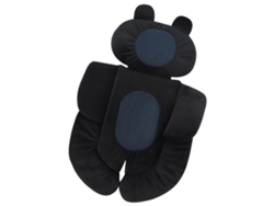 Cojín para cochecito de bebé con base antideslizante y absorción de impactos, adecuado para sillas de coche para recién nacidos (negro).