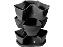 Maceta PROSPERPLAST Coubi Trio (Gris)