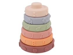 6pcs Brinquedo De Arco Macio Empilhamento Encaixe Sensorial Educativo Bebê