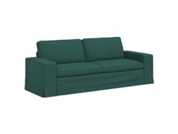 Sofá De Salón | Sofá De Descanso | Sofá Verde Oscuro 222 X 80 X 82 Cm Tela