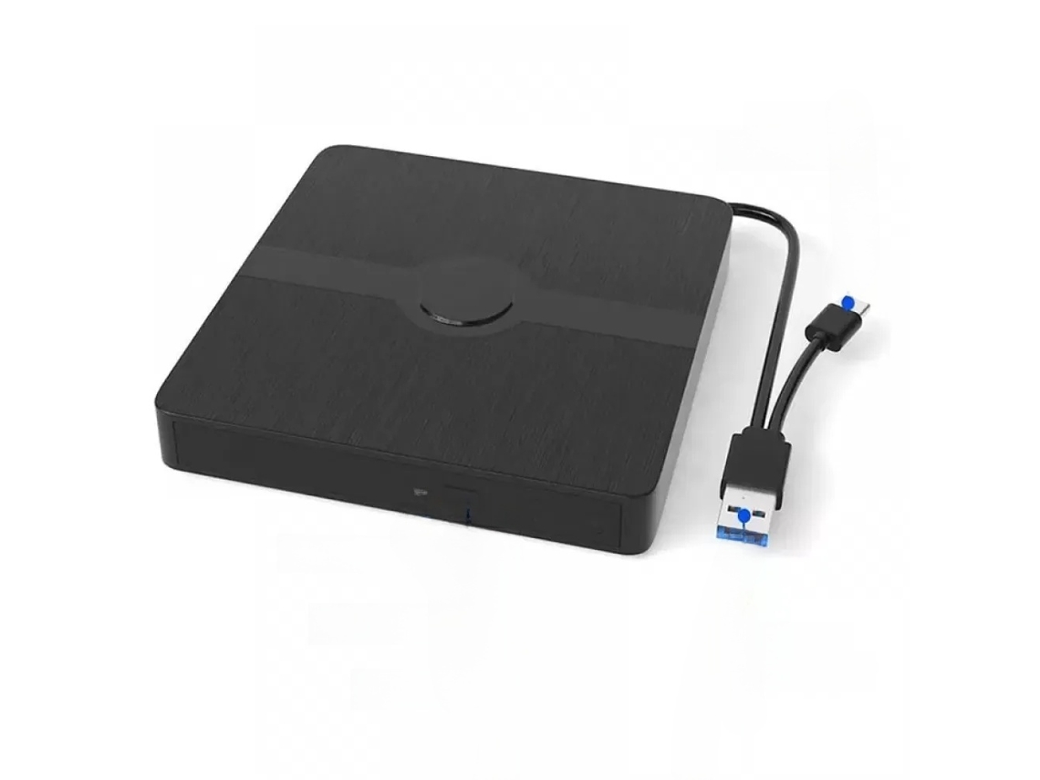 Unidad de DVD externa portátil con puerto USB 3.0 y tipo C, Blu-ray 3D, alto rendimiento y funcionalidad, unidad de DVD externa con Blu-ray para Windows