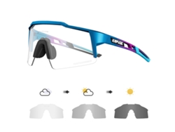 Gafas de ciclismo MDUG con cuatro lentes para viento y carretera.