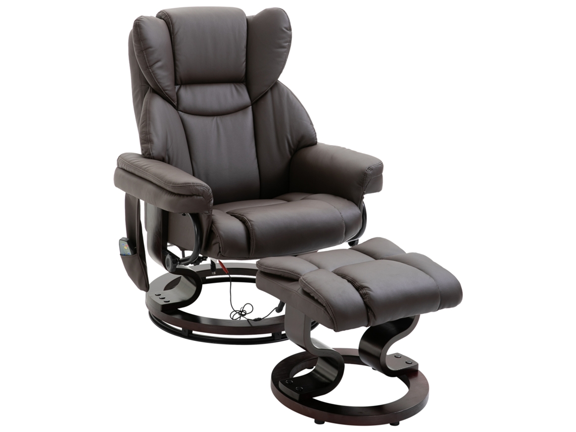 Cadeira De Massagem Com Apoio Para Os Pés E Função De Inclinação, 79x82x101 Cm, Para Um Relaxamento Confortável.