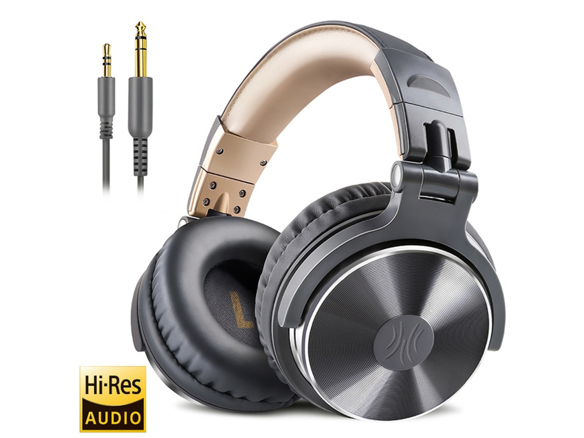 Oneodio Wired Professional Studio Pro DJ Auriculares con Micrófono sobre a oreja HiFi Monitor Música Auriculares para Teléfono PC