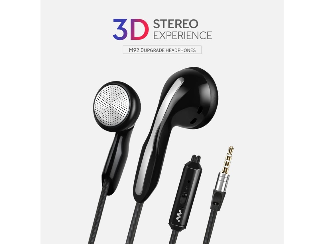 Auriculares Intrauditivos Con Control Por Cable, Malla De Acero Inteligente Y Bajos Para Música