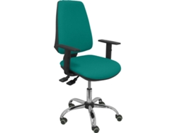 Silla de Escritorio Operativa PYC Elche S24 Verde con ruedas antiarañazos (Brazos Ajustables - Tejido)