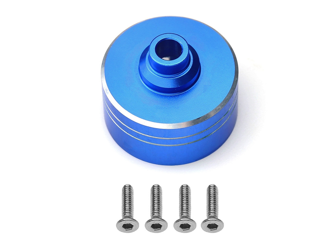 Cubierta de caja de engranajes diferencial de metal mejorada a escala 1/10 para piezas de coche RC Tamiya XV-02 TT02D TT02