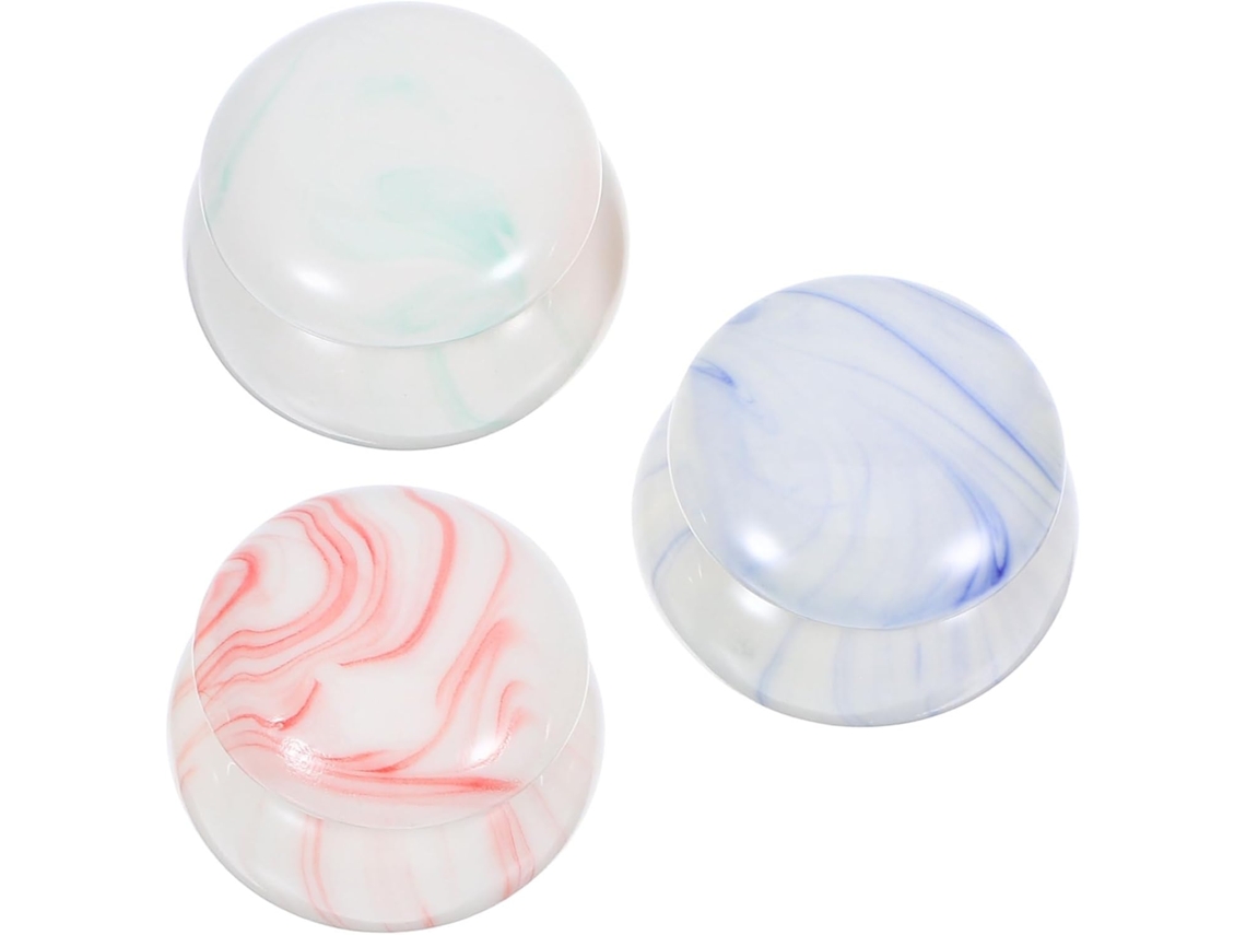 Frascos Cosméticos Multiusos De Cerámica Con Efecto Mármol, 3 Unidades, 15 Ml, Pequeños, Portátiles, Tamaño Viaje.