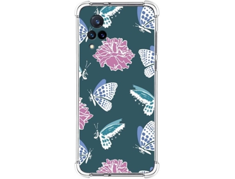 Carcasa Vivo V21 5G TUMUNDOSMARTPHONE Dibujos Antigolpes Flores 10 Multicolor