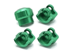 Red4pcs Upgraded Shock Absorber Metal Protective Cap Rc Car Parts For 1/8 1/7 Universal Model Accessories