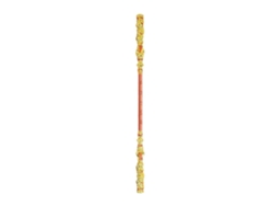 Modelo de Bastão Dourado Ruyi do Rei Macaco 30cm Liga de Zinco