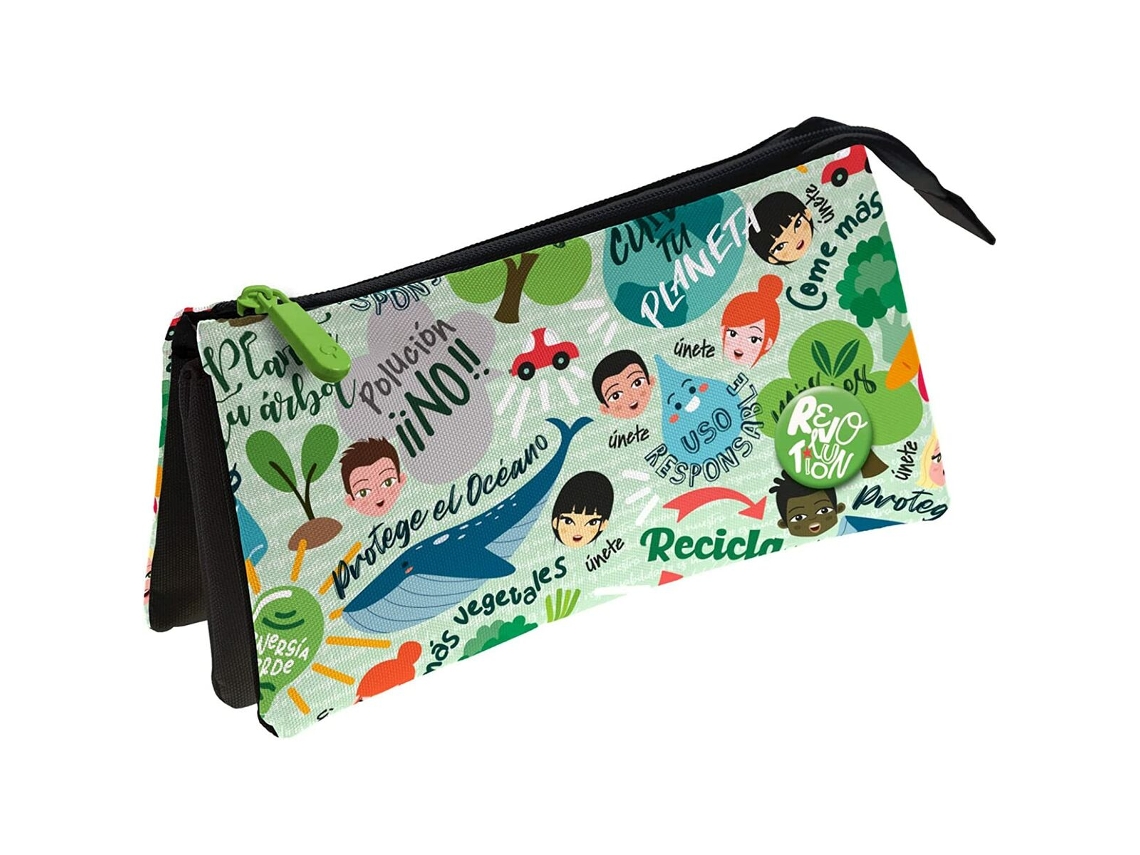 Malas Para Tudo Triplas GRAFOPLAS Revolution Green Multicolor 23,5 X 12 X 14 Cm