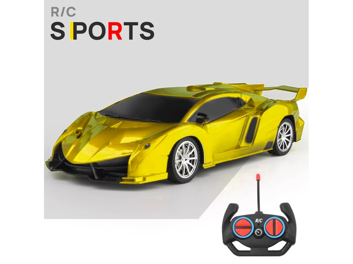 Coche RC 1/18 con luz LED, control remoto de 2,4 G, vehículo deportivo de alta velocidad para niños y niñas, Aeuzwr