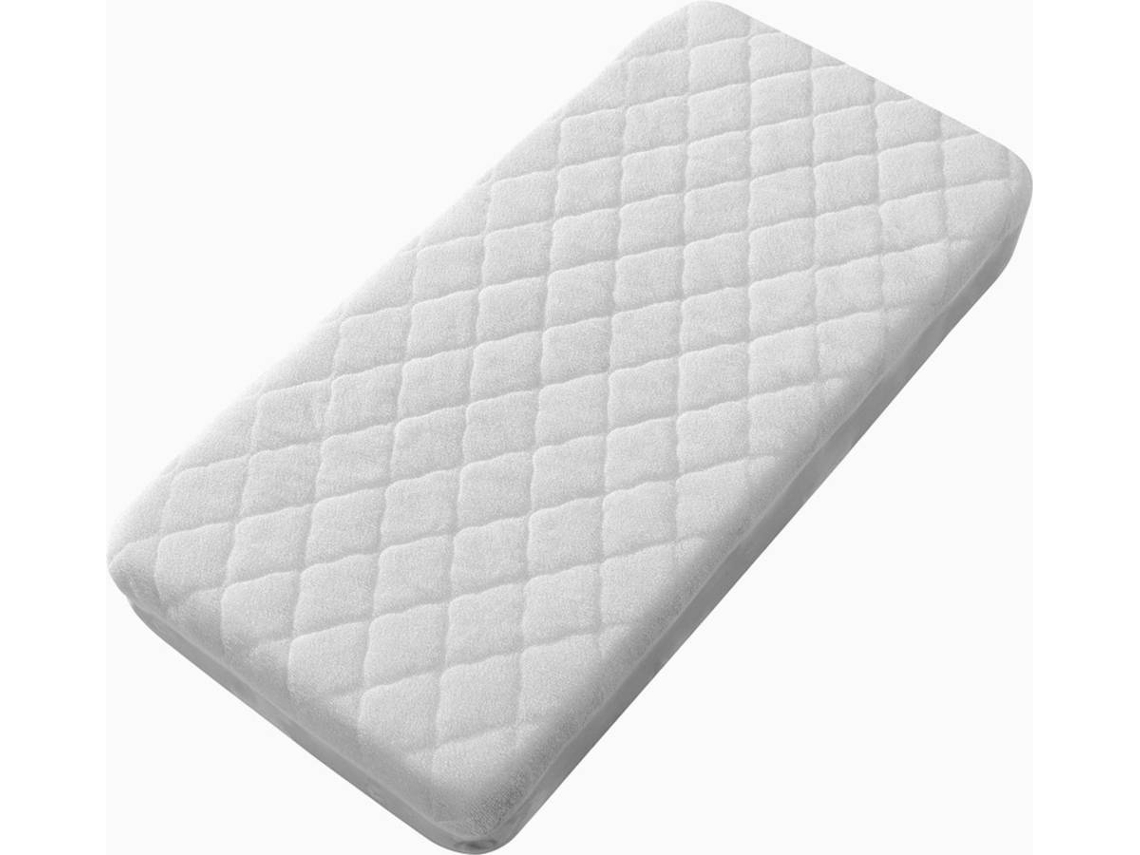 Protector de Colchón para Cuna INTERBABY Blanco (85 x 55 cm)