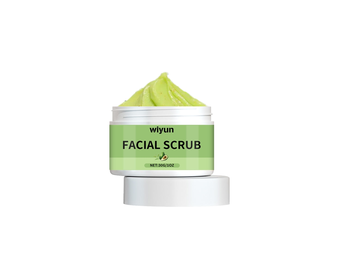 Exfoliante facial de aguacate. Limpiador exfoliante suave para una piel sana y joven. 30 g.