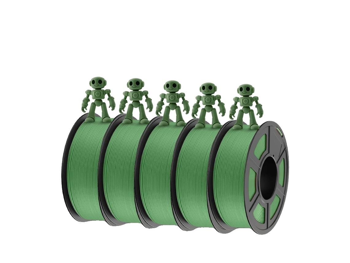 Filamento para impresora 3D, acabado mate, sin obstrucciones, PLA verde mate OEM