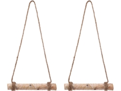 Juego de 2 estantes colgantes de pared para plantas, material sintético, decoración creativa y delicada, GOKOCO