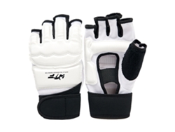 Guantes de repuesto profesionales para kickboxing, de medio dedo, de cuero sintético y acolchado de EVA, con cierre ajustable.