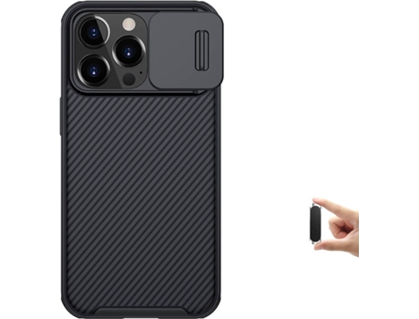 Carcasa + Soporte iPhone 13 Camshield Nillkin Negro