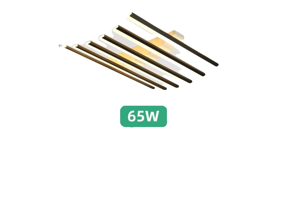 Lámpara de araña, LED regulable, control por aplicación y control remoto, 6 luces onduladas, aplicación con control remoto regulable OEM
