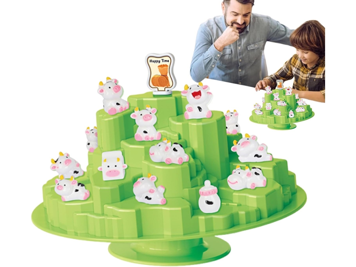 Juego de equilibrio interactivo, juego de árbol interactivo con vaca y oso para equipos, Family Gokoco