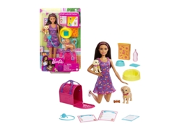 BARBIE Adopta Perritos Vestido Morado