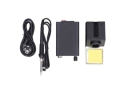Estação de solda ajustável 200-500℃ 60w com visor LCD digital, ficha europeia 100-240v