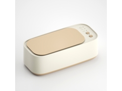 Limpiador Ultrasónico Profesional De Joyas: Limpiador Ultrasónico Portátil De 45 Khz Con Tres Velocidades Y Soporte (blanco)