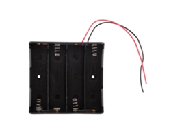 Estuche Porta Baterías 18650 Con Cables Para 4 Baterías Recargables De Almacenamiento Y Conexión