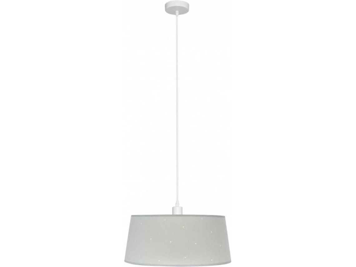 Lámpara de Techo FABRILAMP Consciencia (Gris - E27 - Máx. 60W - Metal - Tela)